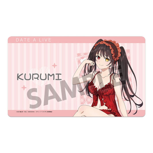 Date A Live V New Illustration Rubber Mat Kurumi Tokisaki Nightwear ver.