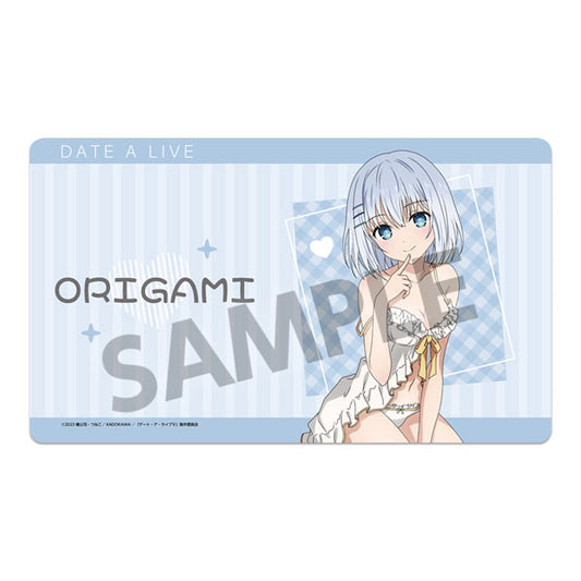 Date A Live V New Illustration Rubber Mat Origami Tobiichi Nightwear ver.