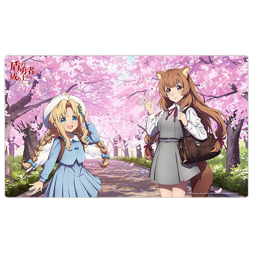 The Rising of the Shield Hero Season 4 New Illustration Rubber Mat (Raphtalia & Filo / School Style), Play Mats, animota