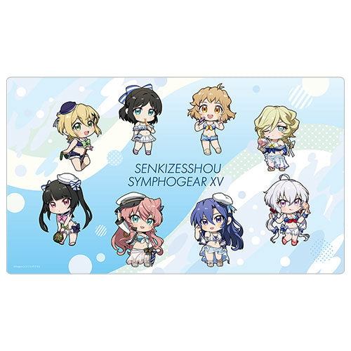 Senki Zesshou Symphogear XV Rubber Mat (Mini Chara / Marine Sailor Swimsuit), Play Mats, animota