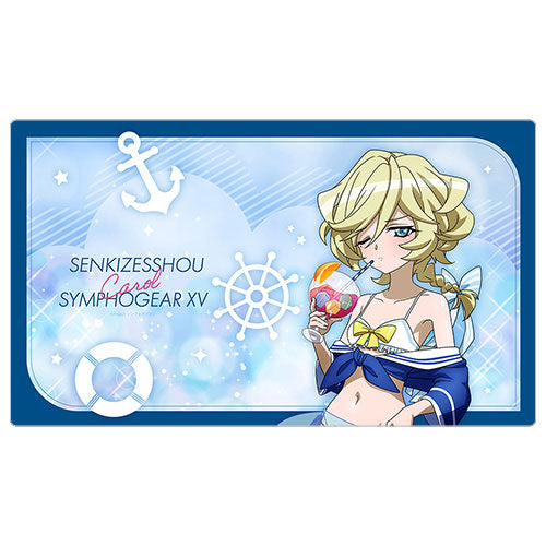 Senki Zesshou Symphogear XV New Illustration Rubber Mat (Carol / Marine Sailor Swimsuit)