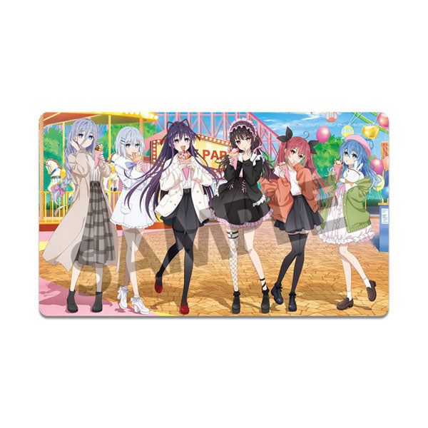 Date A Live V New Illustration Rubber Mat Theme Park Date ver.