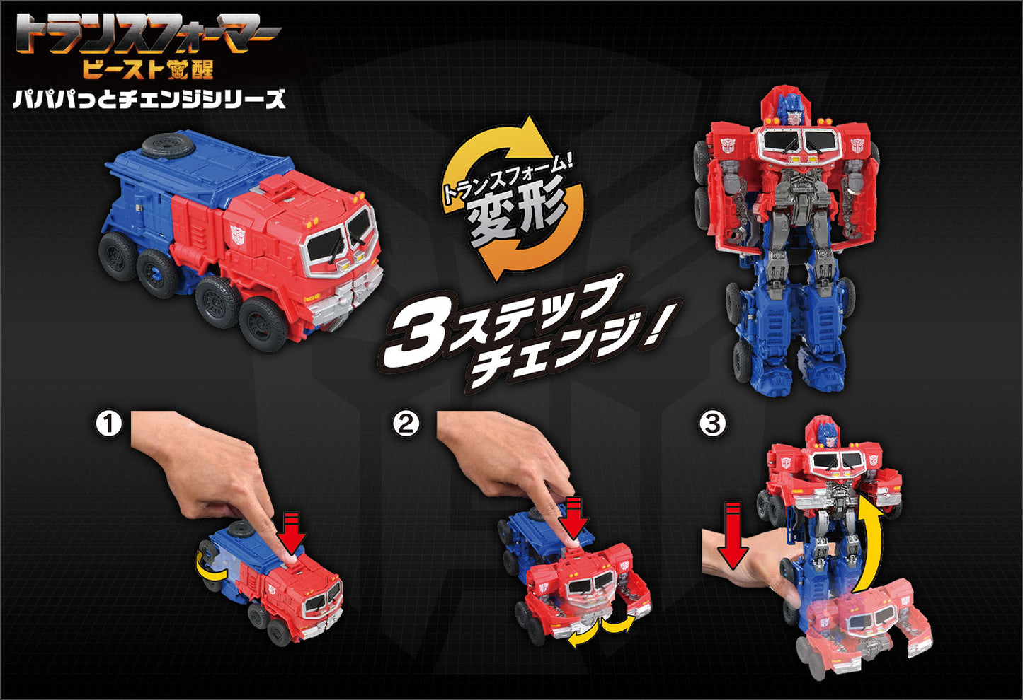 Transformers: Rise of the Beasts BPC-02 Papapatto Change Optimus Prime