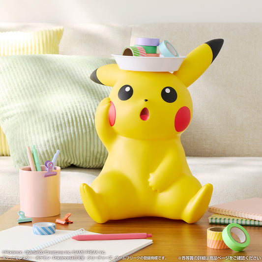 2025 Pokémon Collection Kuji -Let's Go for a Walk!- Pikachu Soft Vinyl Figure with Mini Tray [Ichiban-Kuji Prize Last One]