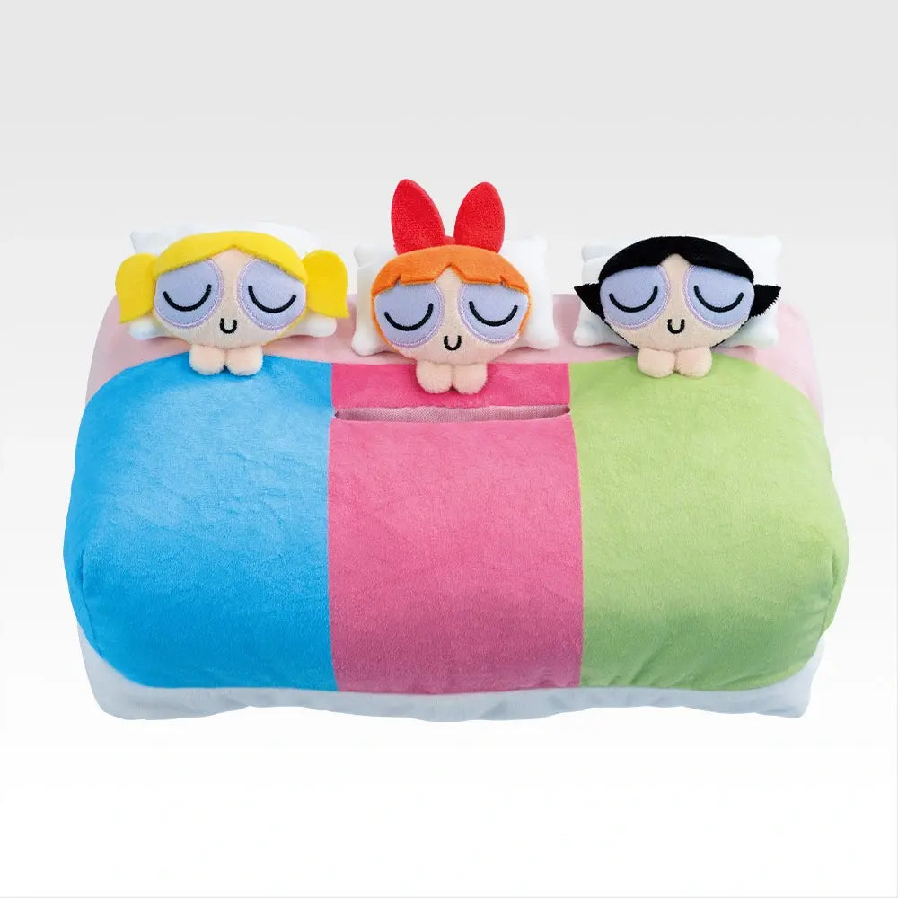 The Powerpuff Girls - Super-Busy, Strong & Cute Heroes of Justice! Good Night Girls♪ Tissue Case [Ichiban-Kuji Prize Last One]