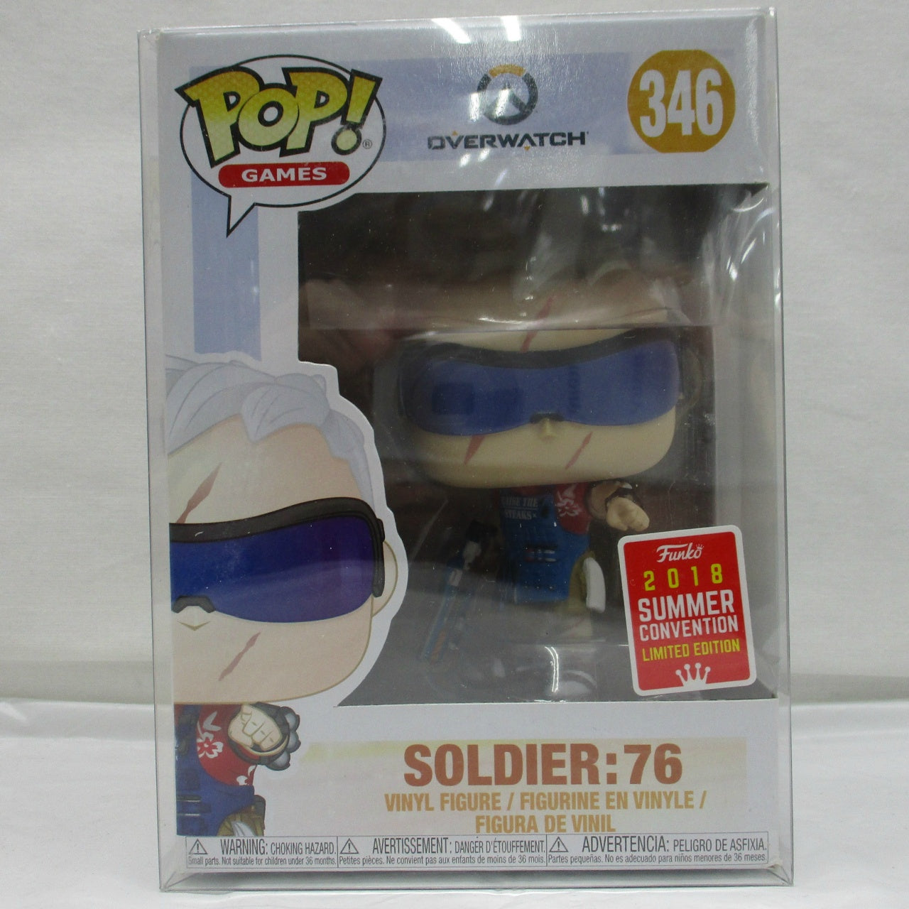 FUNKO POP! Game 346 Soldier:76 [Overwatch] Summer Convention Limited Edition, animota