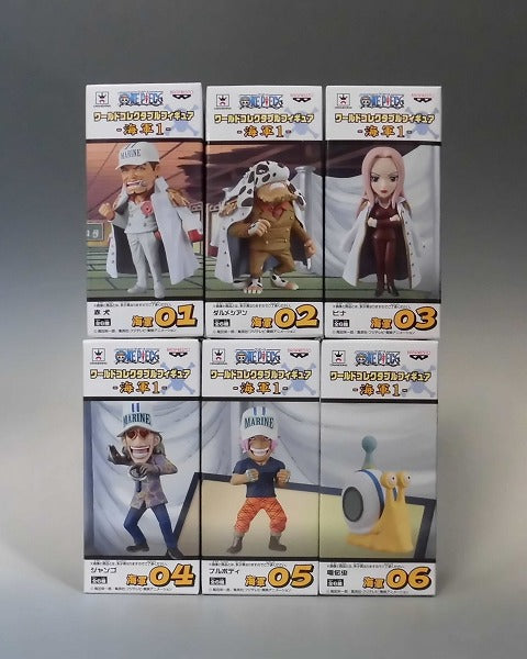 OnePiece World Collectable Figure Marine 1 Set of 6
