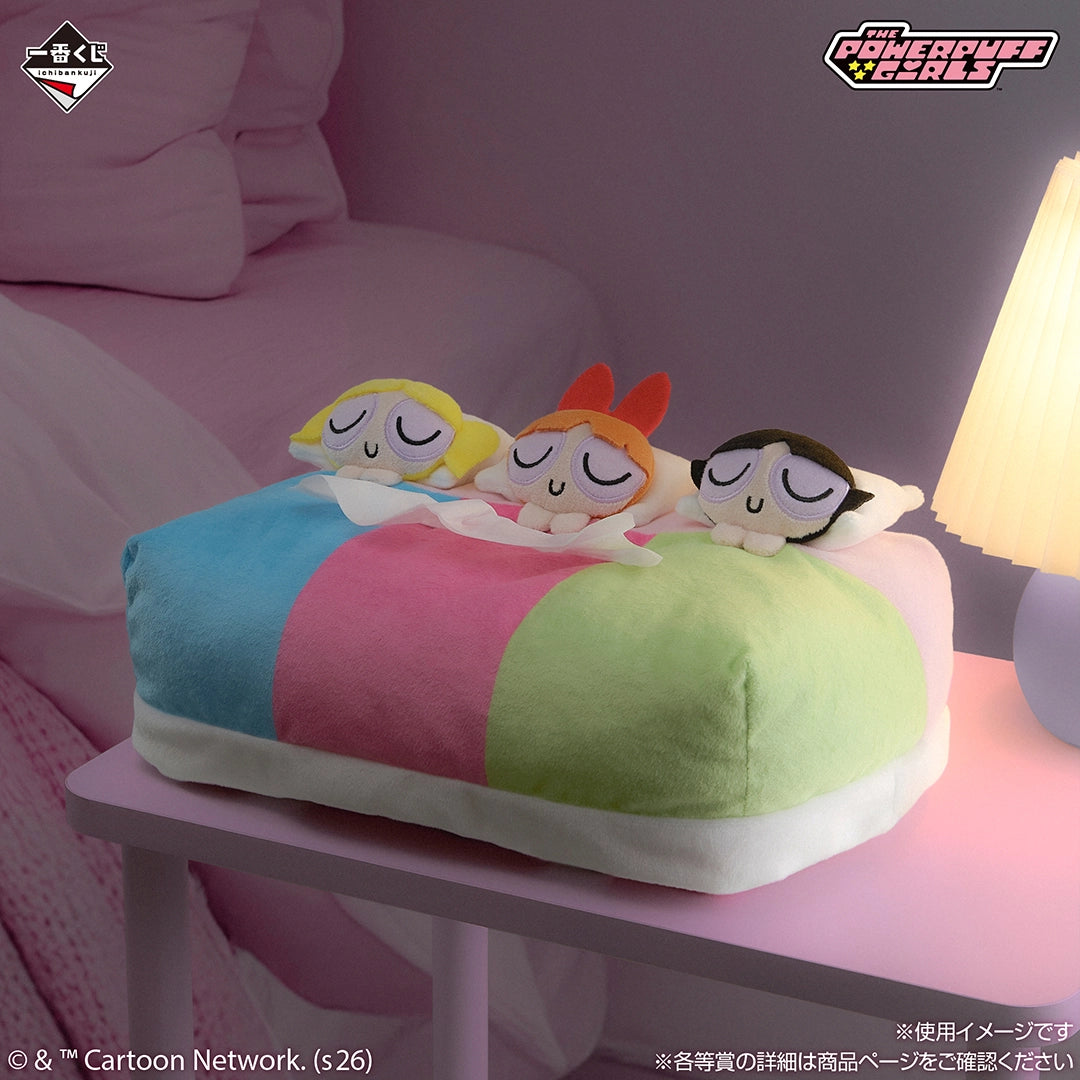 The Powerpuff Girls - Super-Busy, Strong & Cute Heroes of Justice! Good Night Girls♪ Tissue Case [Ichiban-Kuji Prize Last One]