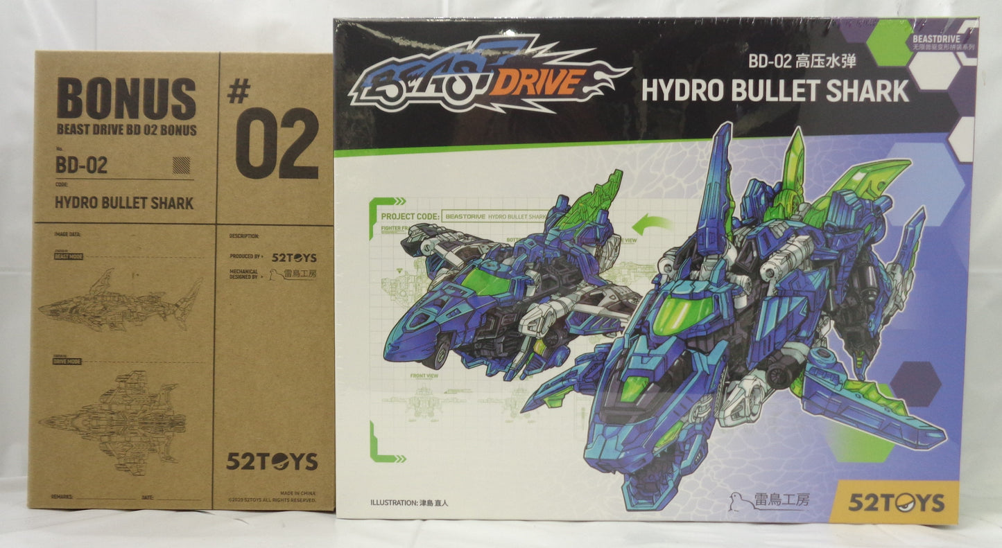 BEASTDRIVE BD-02 HYDRO BULLET SHARK Ver. with Bonus Armor., Action & Toy Figures, animota