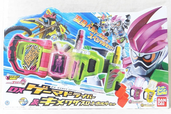 Juego de controlador de jugador Kamen Rider Ex-Aid DX y soporte para ranura Kimewaza 