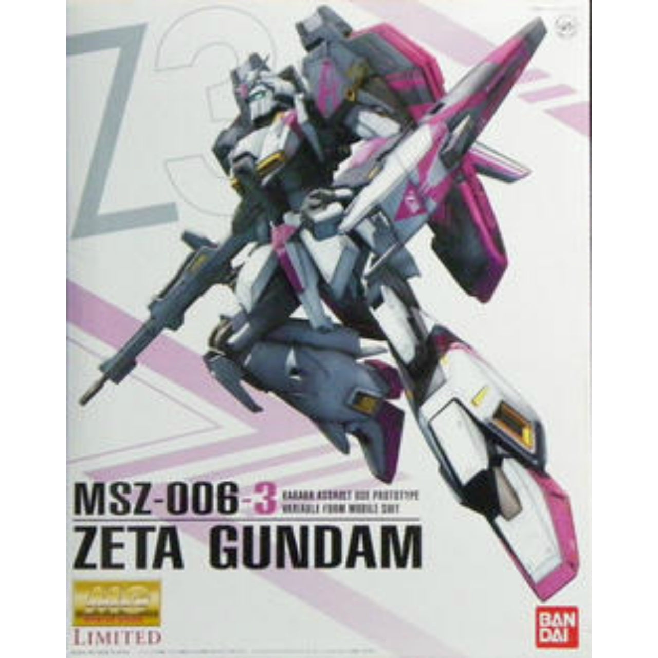 Master Grade 1/100 MSZ-006 Z Gundam 3 Limited, animota