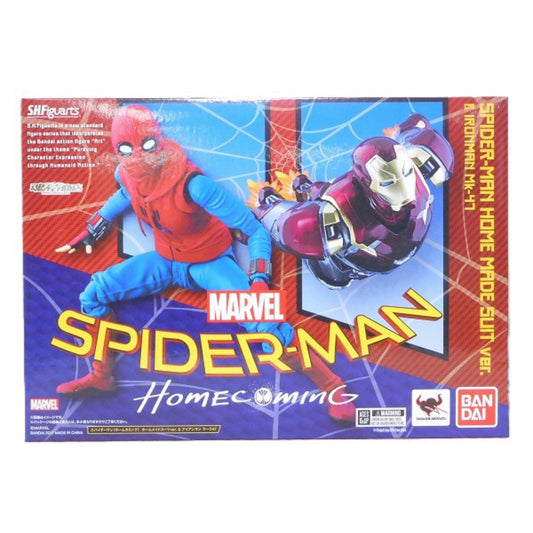 S.H.Figuarts Spider-Man (Home Coming) Homemade Suit Ver. and Iron Man Mk-47 Set, Action & Toy Figures, animota