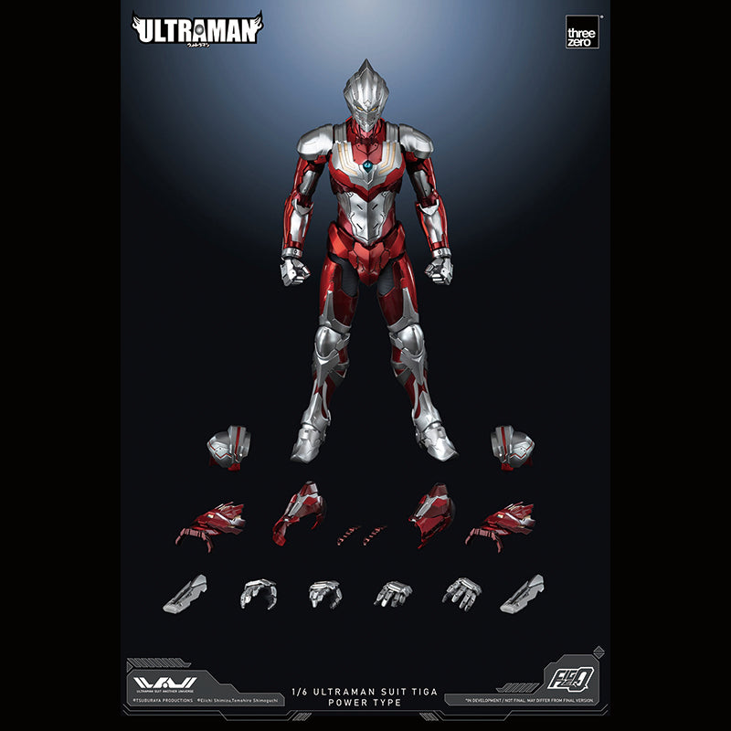 threezero FIGZERO ULTRAMAN ULTRAMAN SUIT TIGA POWER TYPE Action Figure