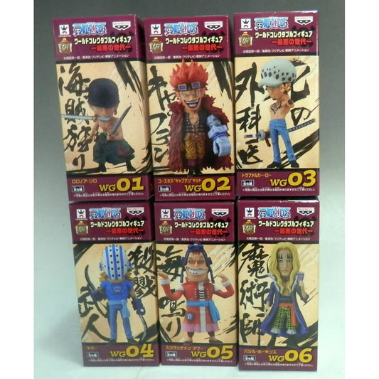 OnePiece World Collectable Figure -The Worst Generation- Set of 6, Action & Toy Figures, animota