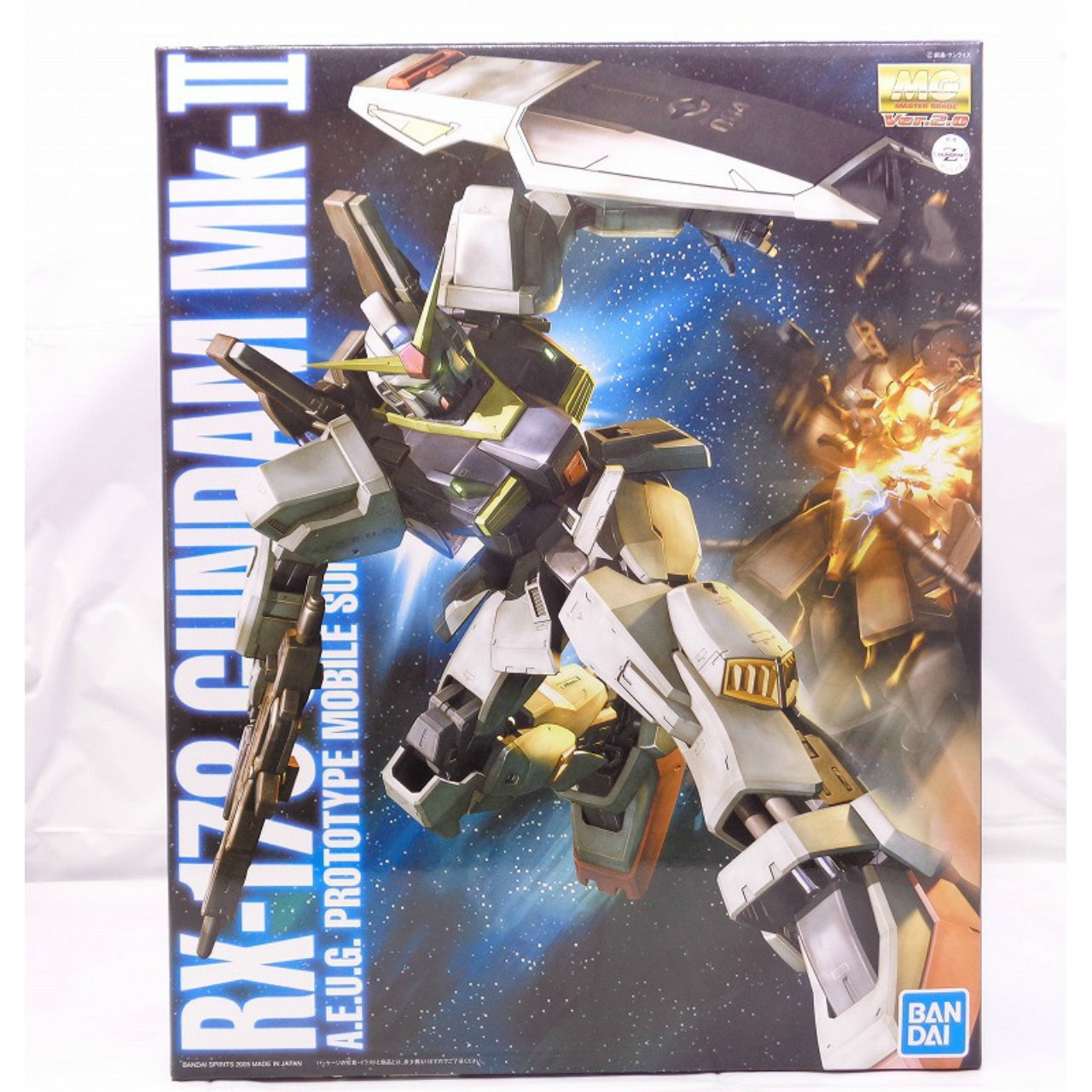 Master Grade 1/100 RX-178 Gundam Mk-II Ver.2.0 A.U.E.G., Action & Toy Figures, animota