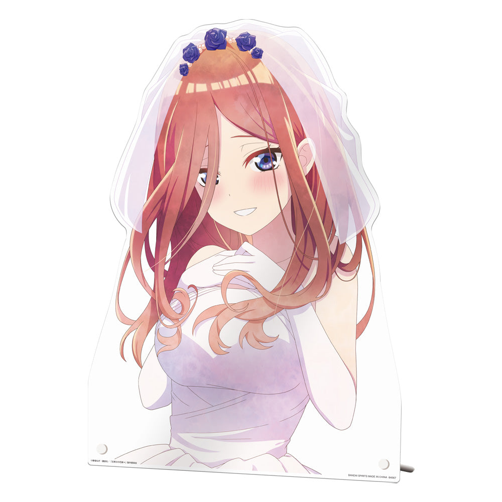 The Quintessential Quintuplets＊ - Memorial Collections - Bust-Up Acrylic Board (Miku Nakano Wedding) [Ichiban-Kuji Prize D]