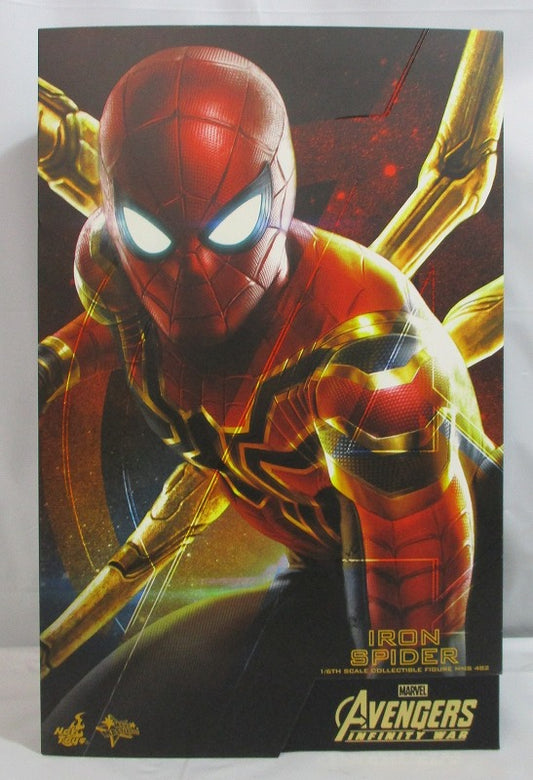 HOT TOYS Movie Masterpiece MMS482 Iron Spider with Hood Neck Cushion, Action & Toy Figures, animota