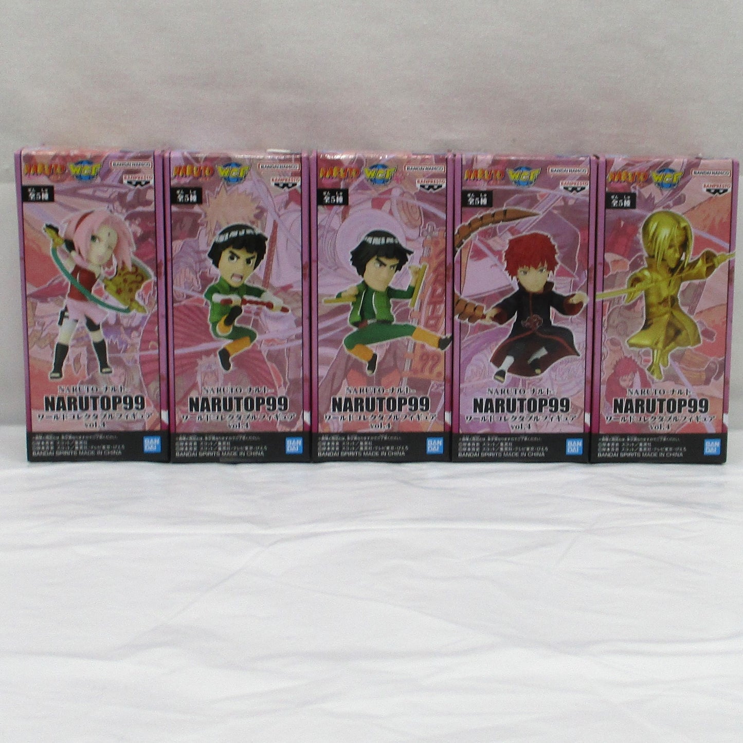 Bandai Spirits [NARUTO] NARUTOP99 World Collectable Figure vol.4 5 Set