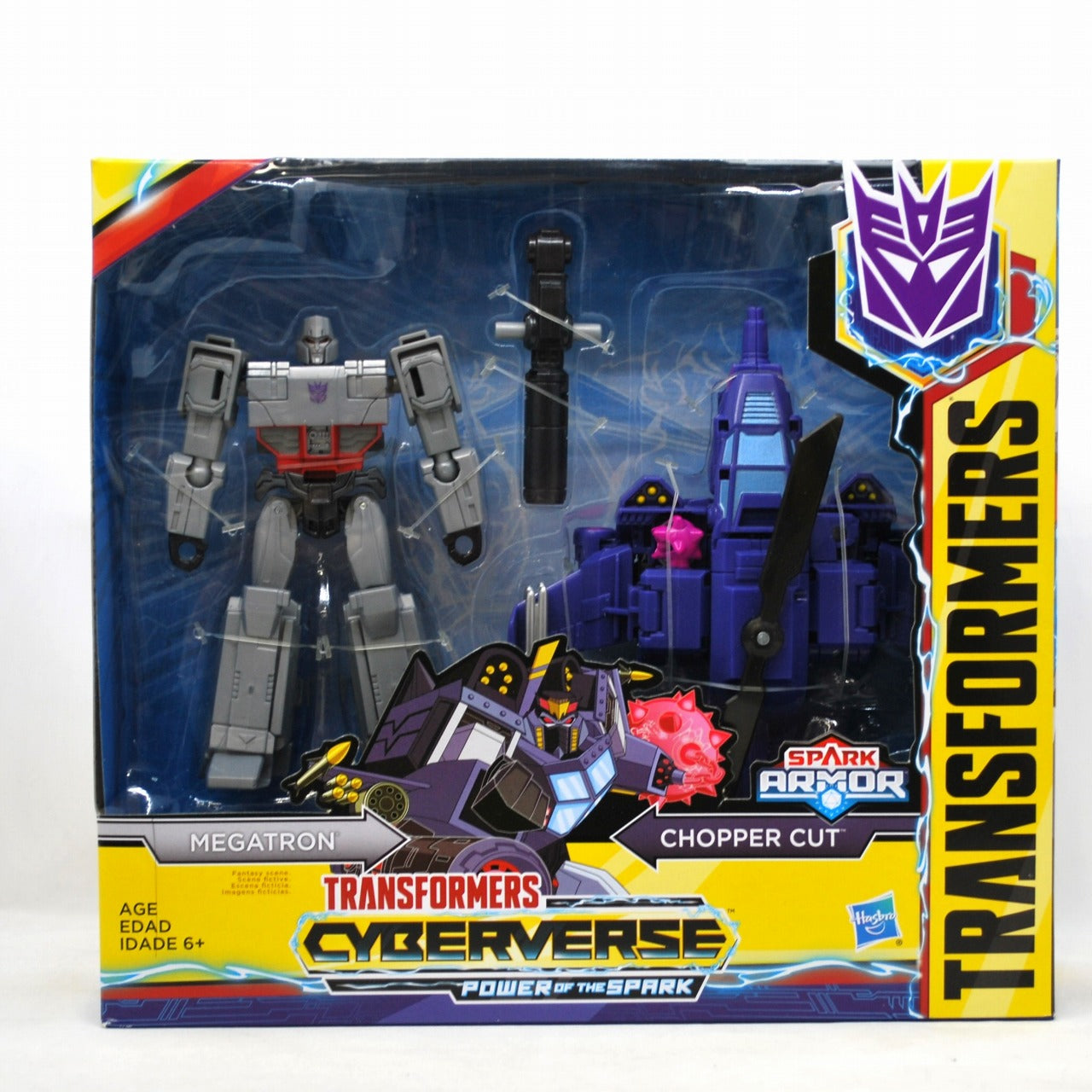 Transformers Cyberverse Megatron and Chopper Cut, animota