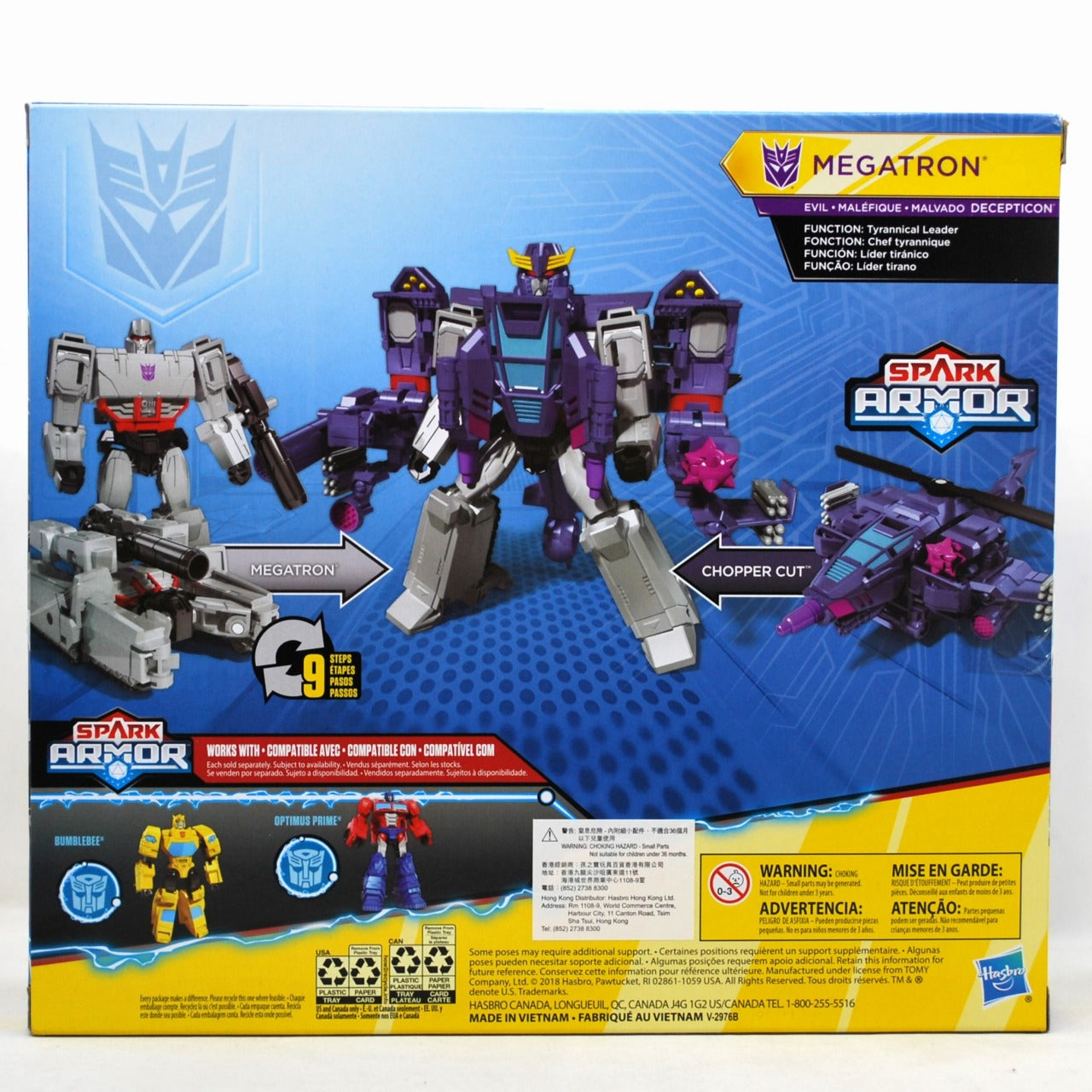 Transformers Cyberverse Megatron and Chopper Cut, animota