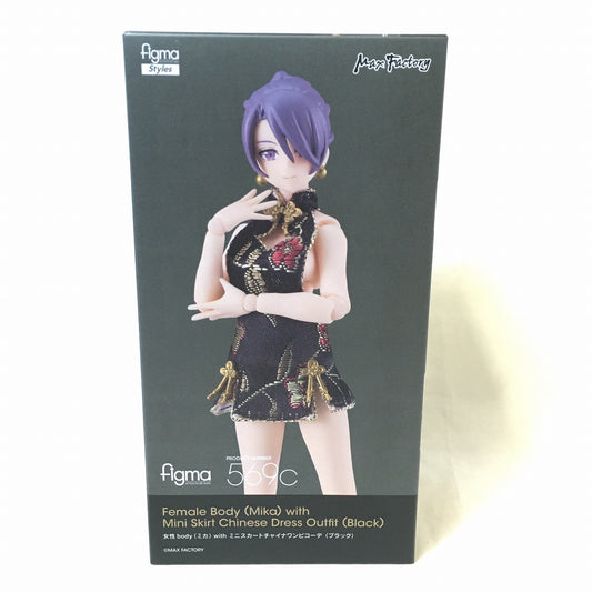 figma 569b female body (Mika) with miniskirt Chinese dress coordination (black)