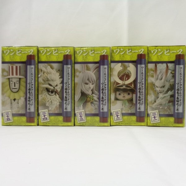 One Piece World Collectable Figure Wano Country Onigashima Hen 7 5 types set, animota