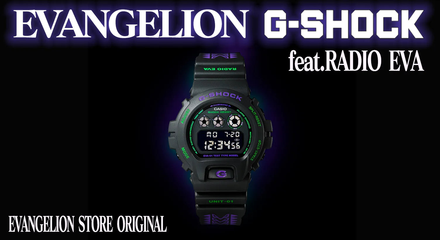 EVANGELION STORE Original Watch G-SHOCK DW-6900 EVA