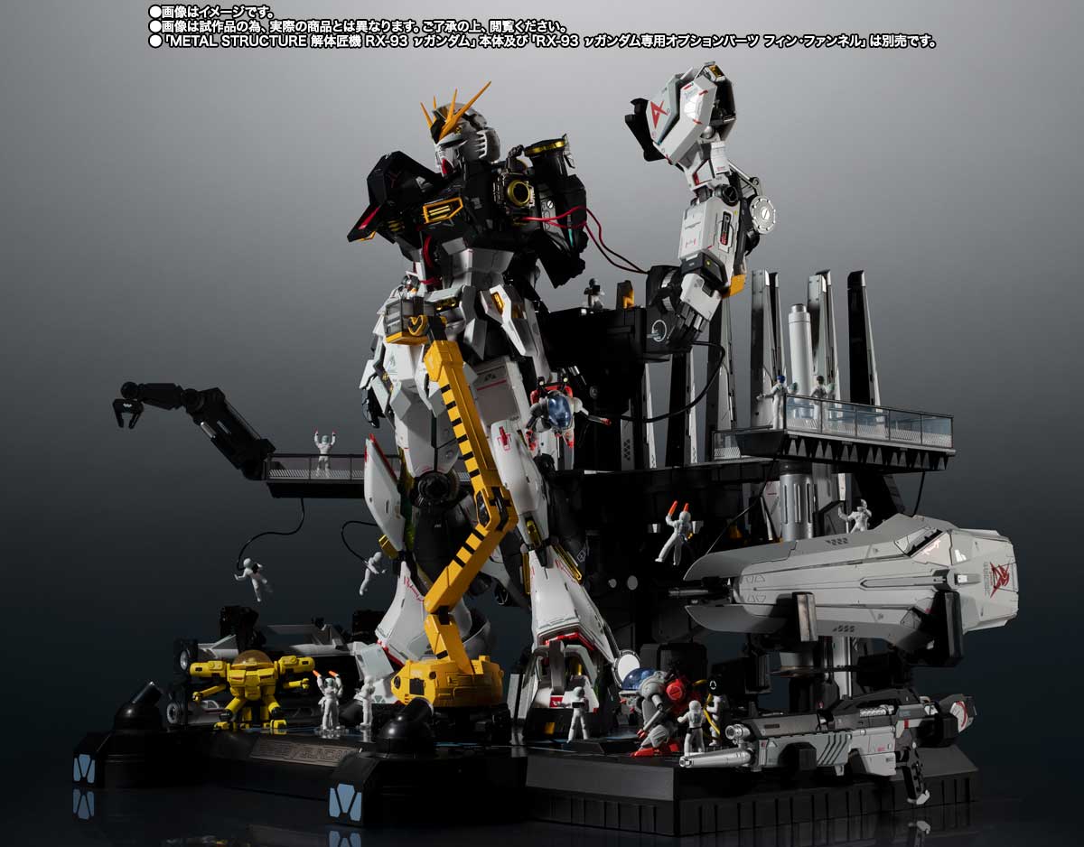 METAL STRUCTURE KAITAI-SHOU-KI Mobile Suit Gundam: Char's Counterattack RX-93 ν Gundam Optional Parts – Londo Bell Engineers, Action & Toy Figures, animota