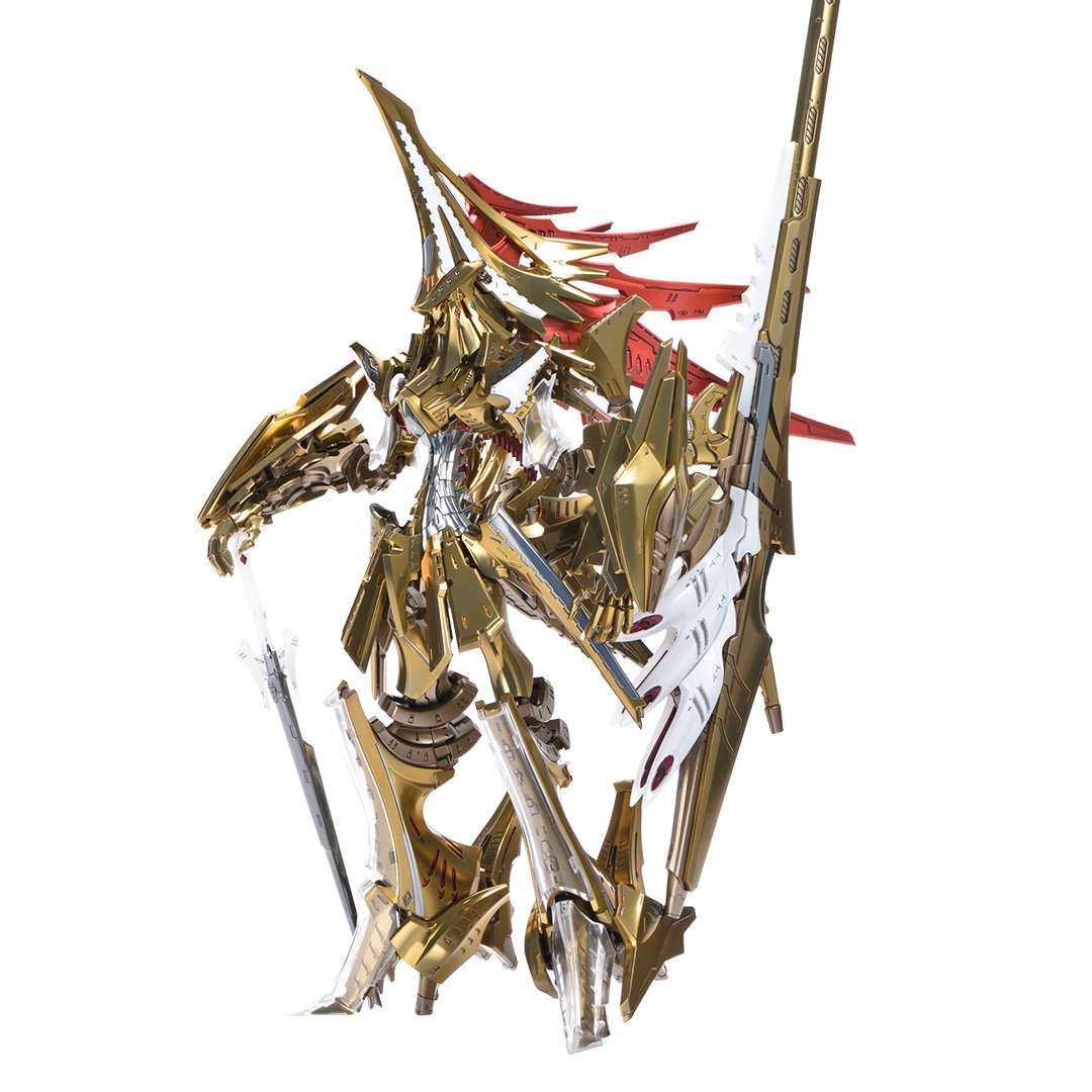 Volks HSGK -The Five Star Stories- Imperial Knight Magna Palace "The Knight of Gold" 1/72 scale High-Spec Garage Kit, Scale Model Kits, animota