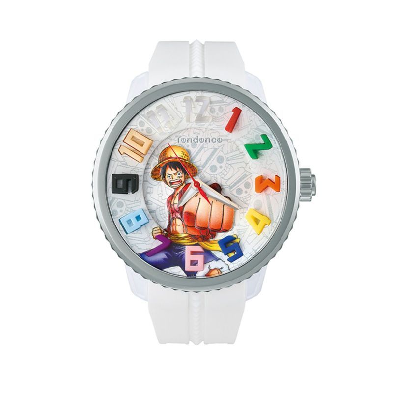 TENDENCE TY430405 Limited Edition 300 Pieces, One-Piece Collaboration Luffy Model, Wristwatch, Men's, Women's, One-Piece Collaboration TY430405, white | animota