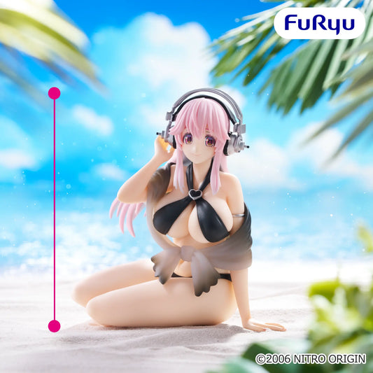 Super Sonico - Noodle Stopper Figure - Black Bikini Ver.
