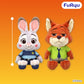Zootopia - FukuFuku BIG Plush Toy - Judy & Nick - Nick