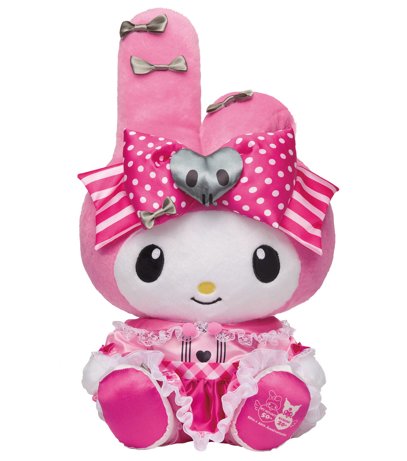 My Melody & Kuromi 50th & 20th Anniversaries - BIG! My Melody Anniversary Plush Toy [Happy-Kuji Special Prize]