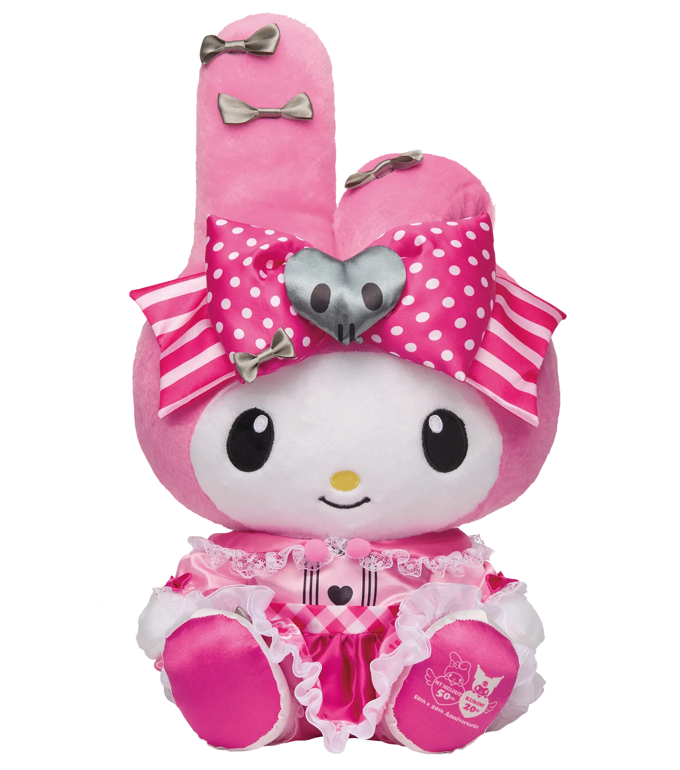 My Melody & Kuromi 50th & 20th Anniversaries - BIG! My Melody Anniversary Plush Toy [Happy-Kuji Special Prize]