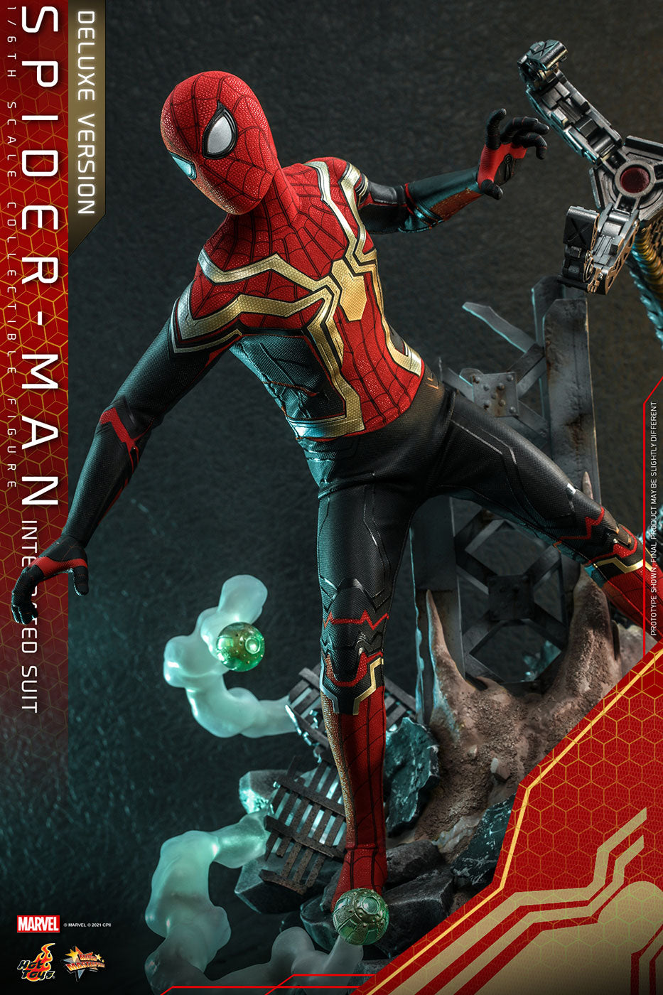 Movie Masterpiece Spider-Man: No Way Home 1/6 Scale Figure Spider-Man (Integrated Suit Edition) [w/Bonus Accessory] (Toy Sapiens Exclusive)