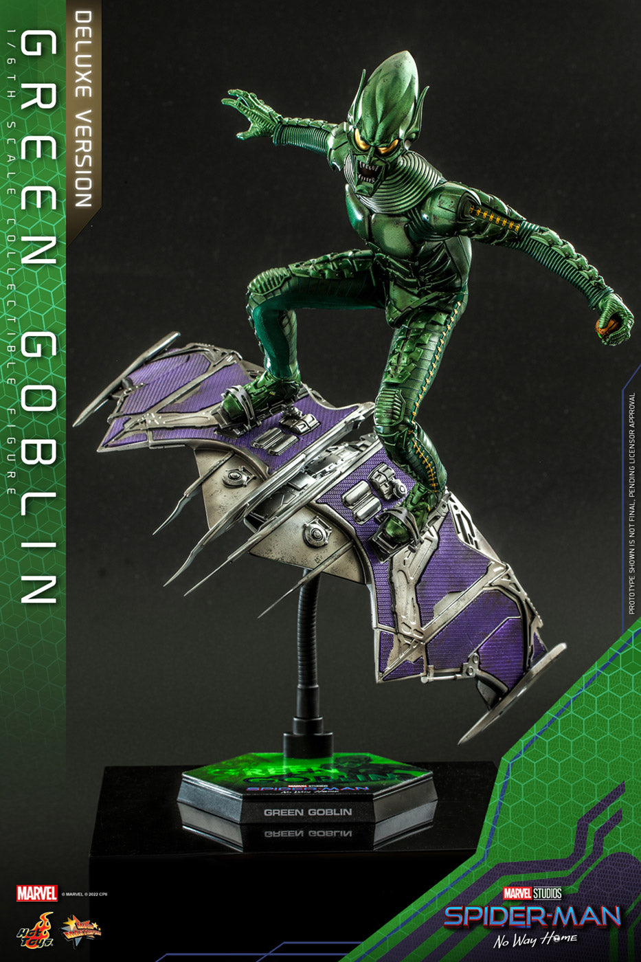 Movie Masterpiece "Spider-Man: No Way Home" 1/6 Scale Figure Green Goblin [w/Bonus Accessory] (Toy Sapiens Exclusive)