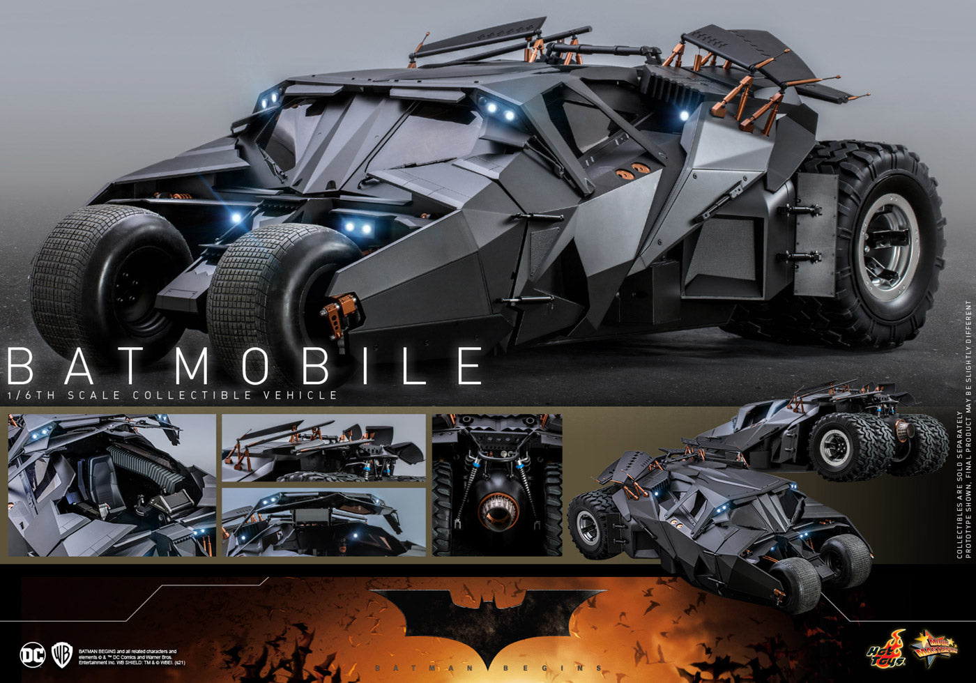 Movie Masterpiece "Batman Begins" 1/6 Scale Vehicle Batmobile