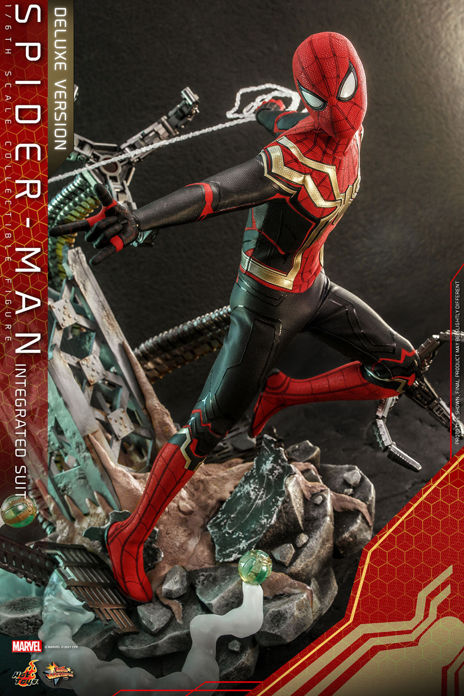 Movie Masterpiece Spider-Man: No Way Home 1/6 Scale Figure Spider-Man (Integrated Suit Edition) [w/Bonus Accessory] (Toy Sapiens Exclusive)