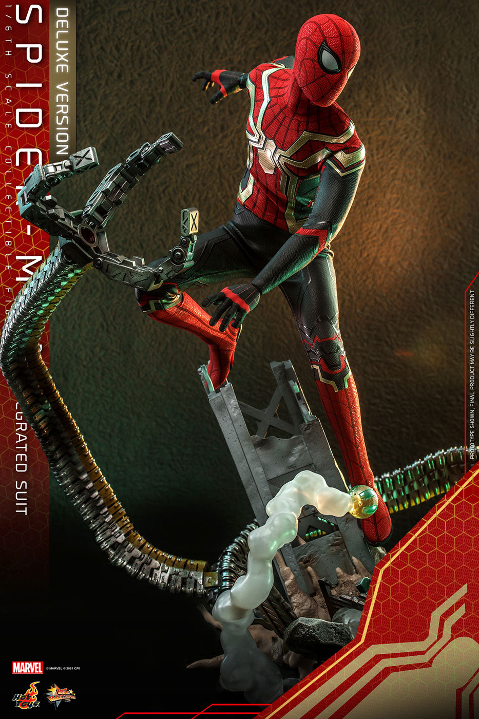 Movie Masterpiece Spider-Man: No Way Home 1/6 Scale Figure Spider-Man (Integrated Suit Edition) [w/Bonus Accessory] (Toy Sapiens Exclusive)