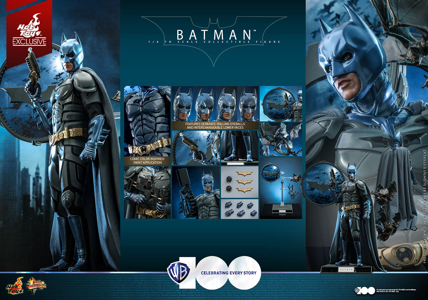 Movie Masterpiece Warner Brothers 100th Anniversary 1/6 Batman (Toy Sapiens Exclusive)