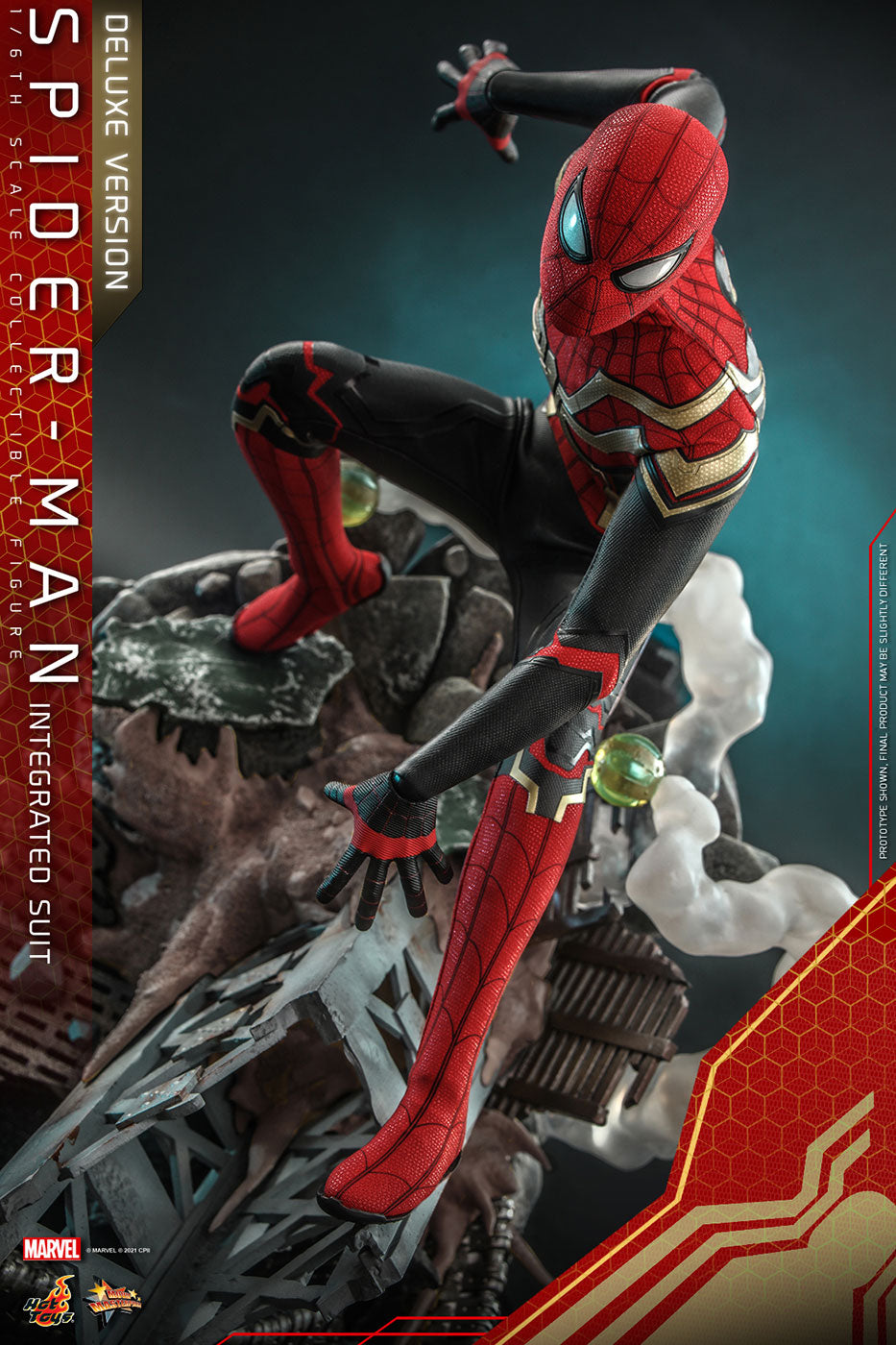 Movie Masterpiece Spider-Man: No Way Home 1/6 Scale Figure Spider-Man (Integrated Suit Edition) [w/Bonus Accessory] (Toy Sapiens Exclusive)