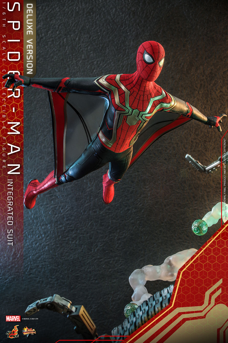 Movie Masterpiece Spider-Man: No Way Home 1/6 Scale Figure Spider-Man (Integrated Suit Edition) [w/Bonus Accessory] (Toy Sapiens Exclusive)