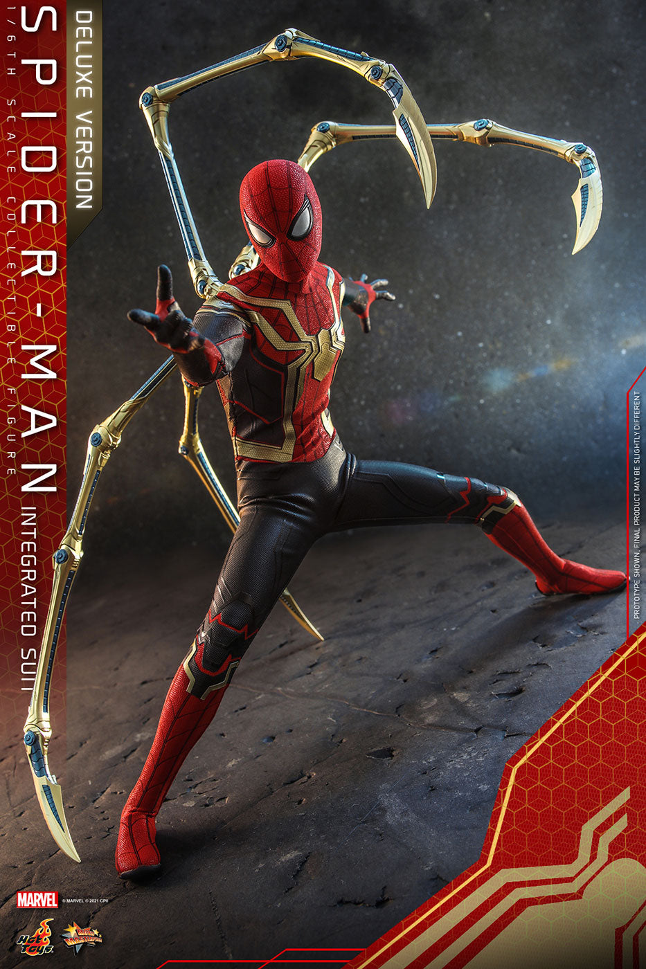 Movie Masterpiece Spider-Man: No Way Home 1/6 Scale Figure Spider-Man (Integrated Suit Edition) [w/Bonus Accessory] (Toy Sapiens Exclusive)