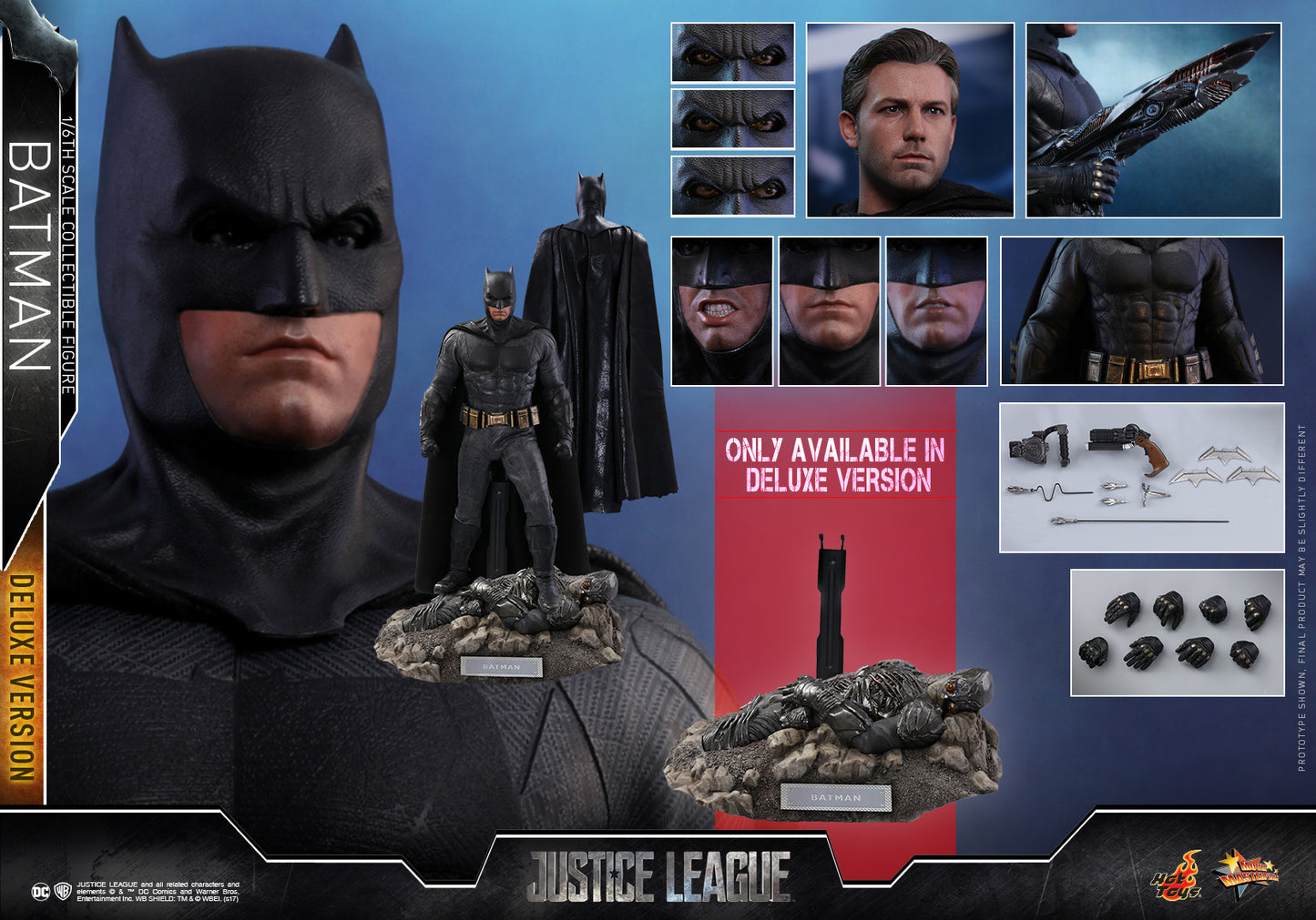 Movie Masterpiece "Justice League" 1/6 Scale Figure Batman [Toy Sapiens Exclusive]