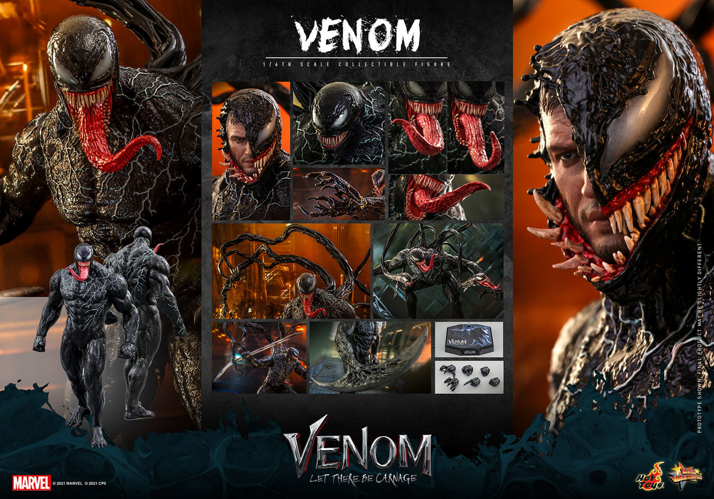 Movie Masterpiece "Venom: Let There Be Carnage" 1/6 Scale Figure Venom