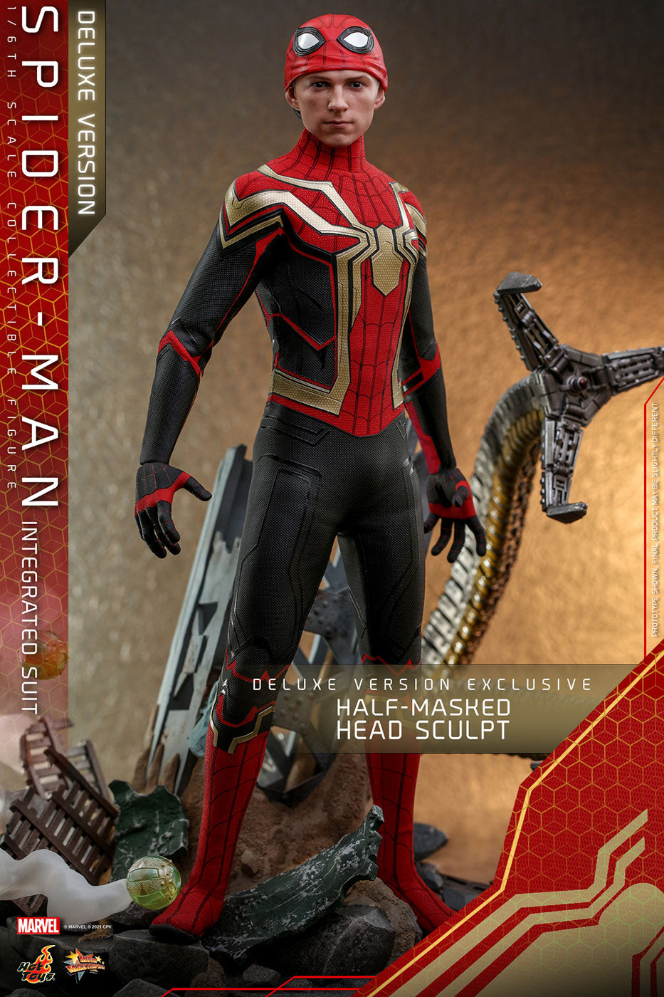 Movie Masterpiece Spider-Man: No Way Home 1/6 Scale Figure Spider-Man (Integrated Suit Edition) [w/Bonus Accessory] (Toy Sapiens Exclusive)