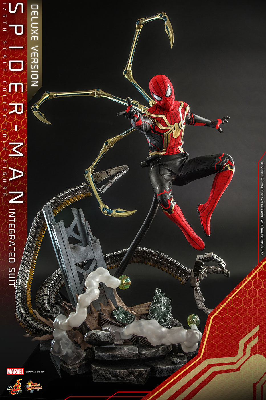 Movie Masterpiece Spider-Man: No Way Home 1/6 Scale Figure Spider-Man (Integrated Suit Edition) [w/Bonus Accessory] (Toy Sapiens Exclusive)