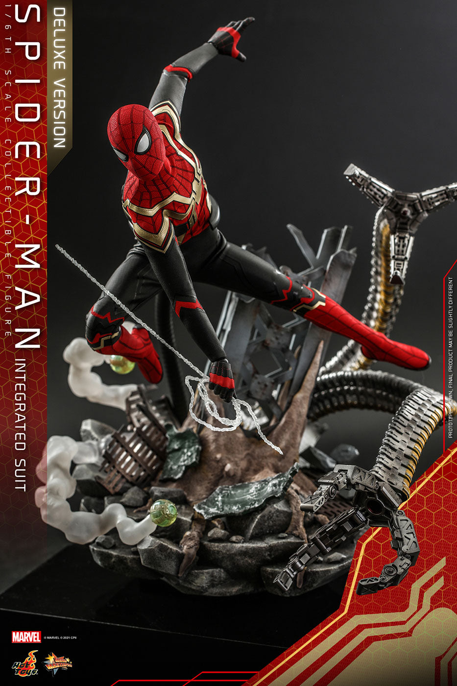 Movie Masterpiece Spider-Man: No Way Home 1/6 Scale Figure Spider-Man (Integrated Suit Edition) [w/Bonus Accessory] (Toy Sapiens Exclusive)