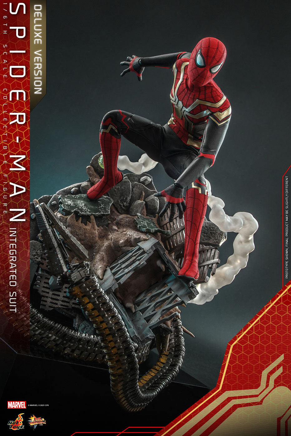 Movie Masterpiece Spider-Man: No Way Home 1/6 Scale Figure Spider-Man (Integrated Suit Edition) [w/Bonus Accessory] (Toy Sapiens Exclusive)