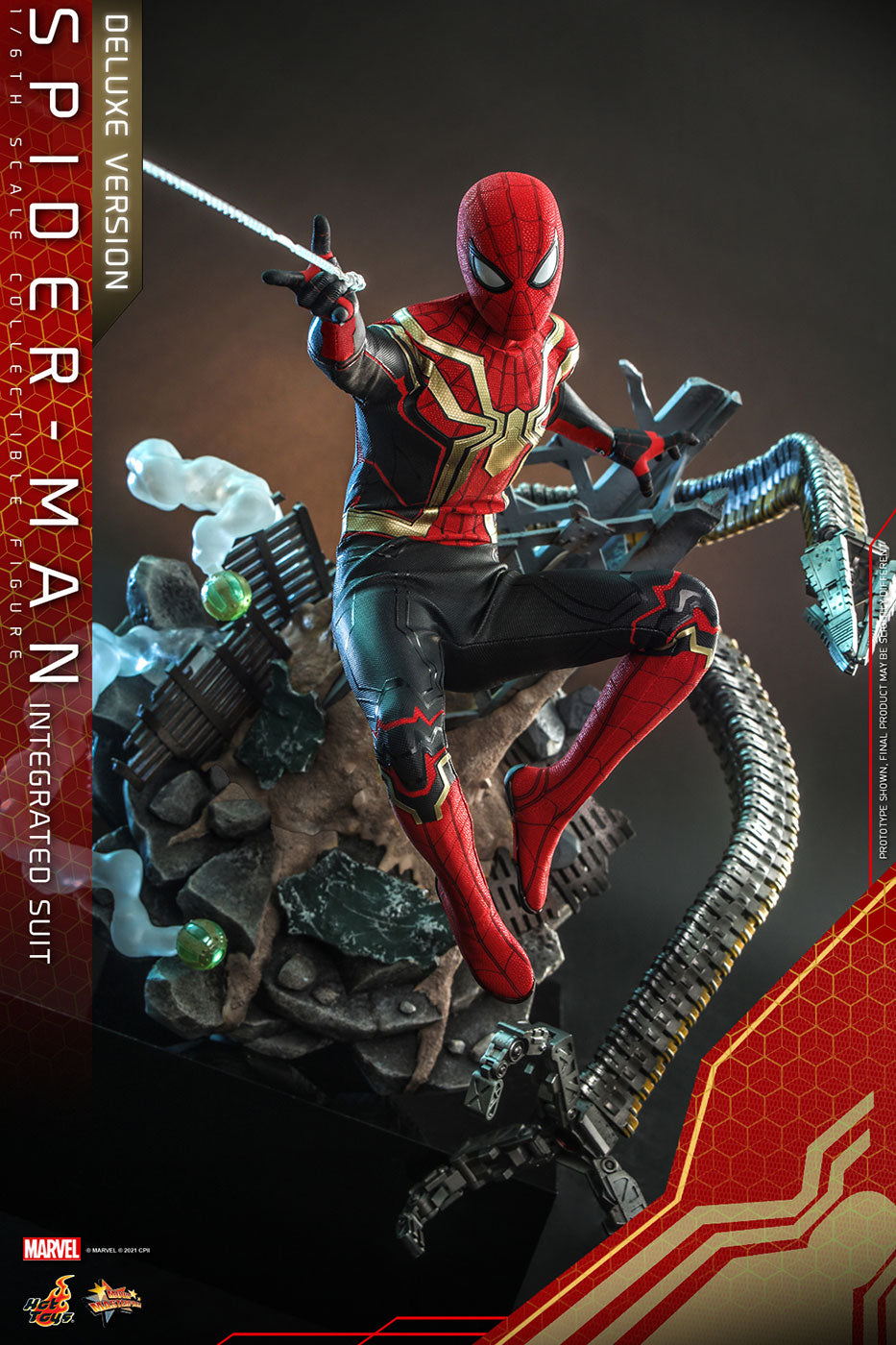 Movie Masterpiece Spider-Man: No Way Home 1/6 Scale Figure Spider-Man (Integrated Suit Edition) [w/Bonus Accessory] (Toy Sapiens Exclusive)